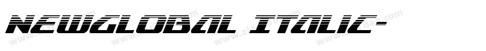 NewGlobal Italic字体转换